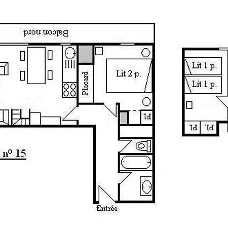 4 Pieces Pour 6 Pers, Parking Et Balcon A Meribel - Fr-1-180-652 Apartment Les Allues